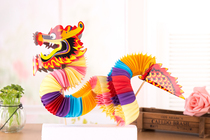 Spring Festival New Year Childrens Gift Little Hand Dance Dragon Dance Lion Paper-cut for foreigners Traditional Handicraft Kindergarten Toys