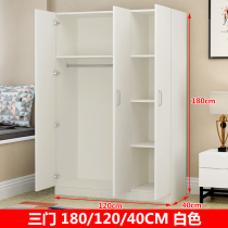 Two-door wardrobe Simple modern childrens wooden bedroom wardrobe 2 doors Economical simple assembly small cabinet