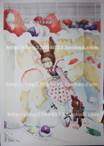 Buyer Customized Pure Hand Painted Watercolor Hand Painted Watercolor Little Fresh * Cake Girl *