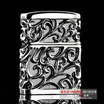 ZIPPO lighter SC0796 on four sides machined platinum-gold-ray-coated gold plated badges