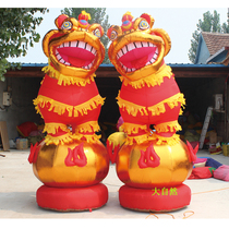 3m 4m lion dance gas mold Lion rolling embroidery opening wedding props Rainbow door Golden Lion cartoon arch