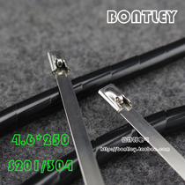 SS201 304L White steel boat user outdoor advertising stainless steel cable ties 4 6*250 100 packs
