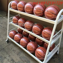 New football basketball cart ball cart 20 balls easy to move training ball cart Ball storage cart