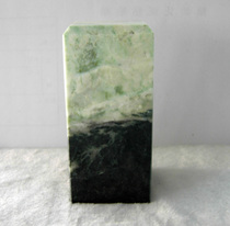 Jade seal Nanyang Dushan Jade natural old material Four Seasons safe eight square to collect practical plain jade seal