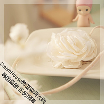 (CreamHouse) Korean white three-dimensional flower baby girl baby rubber band hair band