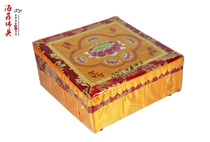 Haixin Buddha Buddhist supplies High-grade solid wood Lotus worship pad Worship pad futon computer embroidery Lotus