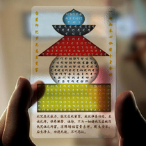 Everything like coming to the heart Secret full body shalibao basket Indo Roni 0 38 38 transparent Buddha cards can be used to customize