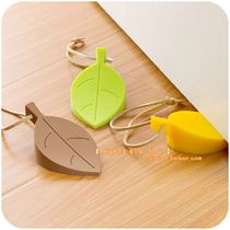 Japan Outlet Original Single Creative Leaves Silicone Door Blocked Children Anti-Clips Hand Safety Door Card Solid Hung Door Stopper