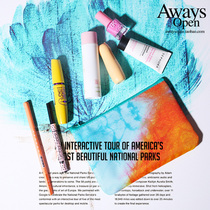 Exit from Europe and America Gradient Color Makeup Bag For The European