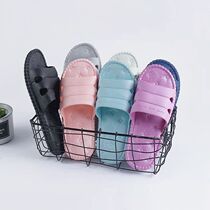 Mens and womens bathroom home slippers Indoor solid color plastic couple cool drag thickened non-slip slippers