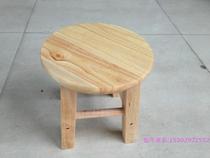 Wood small round stool short oak wooden ladder stool baby wooden stool reinforced type oak round stool solid wood stool children stools