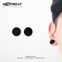 Expansion Ear effect bifacial big nail resin Inspiration Ear pure black ear nail PUNK rock hip hop