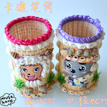 Factory direct sales creative ornaments Conch shell crafts stalls Hot small gift wholesale characteristic cartoon pen holder