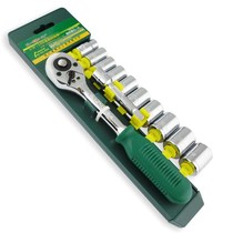 Shengda 3 8 inch 12 pieces plastic clip sleeve tool combination Set 6 angle machine repair auto repair hardware sleeve