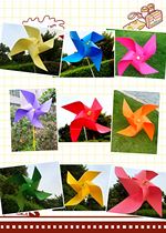 0 8 meters 1 meters 1 2 meters red yellow blue green purple orange and white Four Corners outdoor advertising garden Windmill Factory Direct Sales