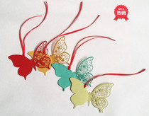 European creative love thank you card hipster butterfly folding greeting card message card blessing card wish card