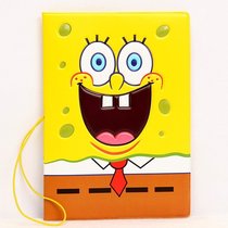 Spongebob passport cover Passport holder Ticket holder Travel multi-function document protection bag Cartoon creative card bag