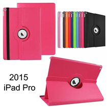 Apply the iPad Pro 12 9 2015 -17 lychee print 360 swivel bracket sleeping to protect the leather cover