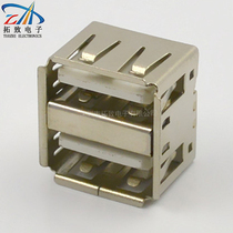 Direct selling 180-degree double-layer short body USB interface AF 10 0 white glue straight-in straight foot with side car seat