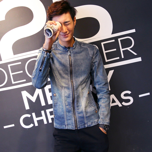 风第4版潮男牛仔外套衣B320-911P115