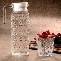 Factory direct large capacity new popular juice transparent glass heat-resistant soy milk beer cold kettle department store