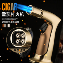 Baicheng inflatable lighter portable creative igniter personality four head straight stroke small welding gun cigar mosquito repellent ignition gun