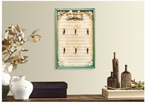 Cute angel Xuanguan clothing hat frame key hook Creative retro wood hanging clothes hanger wall hanging rack wall-hanging