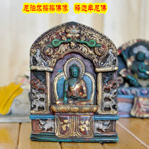 Nepal wipe Sakyamuni Buddha statue wipe Buddha Sanbao Buddha hand painted Sakyamuni