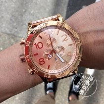 American Nixon Watch Nixon 42-20 Stylish Rose gold large dial Luminous Mens and womens watches