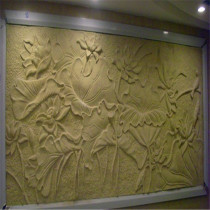 FRP sandstone relief campus culture relief plant relief landscape sculpture ornaments glass fiber reinforced plastic sculpture