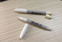 White small double-headed note pen) Small double head white note pen white small double head oily pen