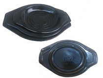 Original Longhua boutique plastic chassis Korean stone pot tray Melamine pad plate bottom tray Tableware tray Stone round pot tray