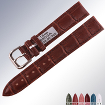 Strap bamboo texture watch mens watch black mens belt fashion Brown real cow skin strap