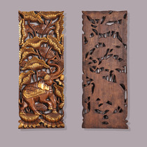 Taystyle Style Furnishing Solid Wood Engraving Retro Decoration Accessories Wall Wall Decoration Southeast Asia Specialty Hotel Restaurant Decoration
