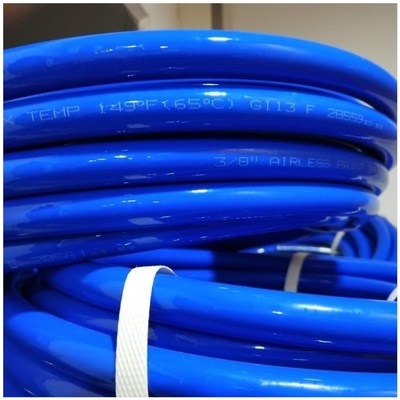 No gas spraying machine latex paint painting hose high pressure pipe steel wire pipe accessories Putty powder spraying machine factory straight