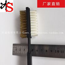 Ice Sheng shoe material special care brush Rabbit brush Copper wire brush wire brush Cow velvet brush Shoe brush dust brush gray pull hair