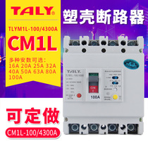 Plastic shell earth leakage circuit breaker CM1L-125 4300A empty open with earth leakage protector 4P three-phase four-wire