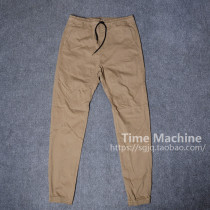 Defect foreign aid elastic slim income hem beam foot tapered trousers JOGGER leisure pants 0 5KG