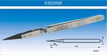 VETUS 141mm Tip Tweezers ESD259X Change Head Stainless steel Antistatic Tweezers