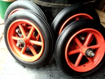 12 inch solid still tire cart wheel rubber wheel Rickshaw Labor-saving anti-tie load king tire modified rubber wheel