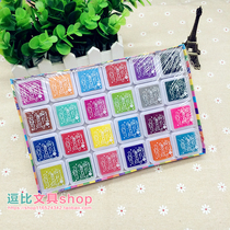 24-color color sponge printing pad childrens finger painting pigment handmade material painting non-toxic