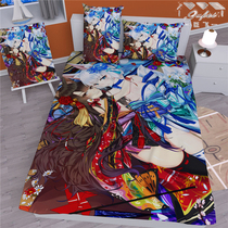 Blue Route Enterprise Luan Ship Niang Kaga Animation Peripheral DIY Custom Sheets quilt cover Quilted Cover Four-piece Blanket