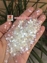 Sequins customized 2 5mm-12mm oil glossy beige round flat clothing wedding dress accessories handmade nails