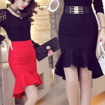 Sexy fishtail skirt cd cross-dressing skirt Irregular large size bag hip ladyboy supplies Womens big brother male cos skirt