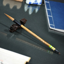 Shanghai Zhou Huchen brush (self-narrative Post Mad grass) Lake pen big Kai Center sheep and pen calligraphy Huaisu style cursive script