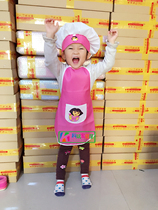 Genuine Dora apron hat Baby chef dinner cover Kindergarten house props class performance suit