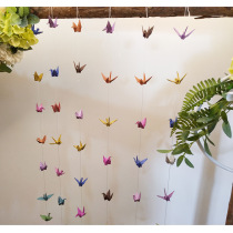diy handmade folding star finished flash Diamond Thousand Paper Crane Origami finished threading wedding event props decoration gift
