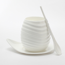 Elegant Bone Porcelain Cup doodle13 Cup Creative ceramic Mark Cup minimalist personality Art