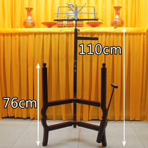 Fahui bell drum drum frame temple instrument percussion instrument large imitation mahogany bell drum frame 14 inch cowhide drum frame