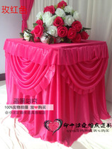 New special price Sign-in table table circumference decoration folding champagne tower candlestick square table Table circumference square tablecloth table skirt